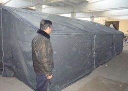 故城縣青罕鎮帆布廠 大型帳篷布料壓褶工藝的精湛之作